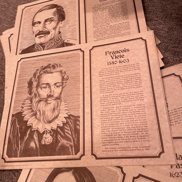 Mathematician poster set - Picture 3 of 4